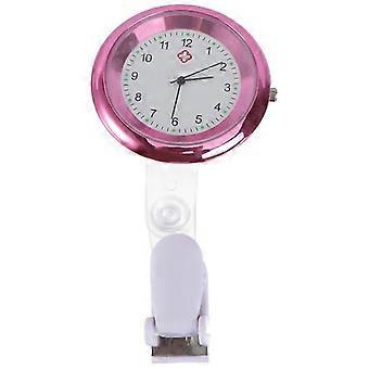 Schicke hängende Uhr Doctor Pocket Watch Quarzwerk Krankenschwestern Uhr für Geburtstag Mütter Tag Geschenk (violett rot)