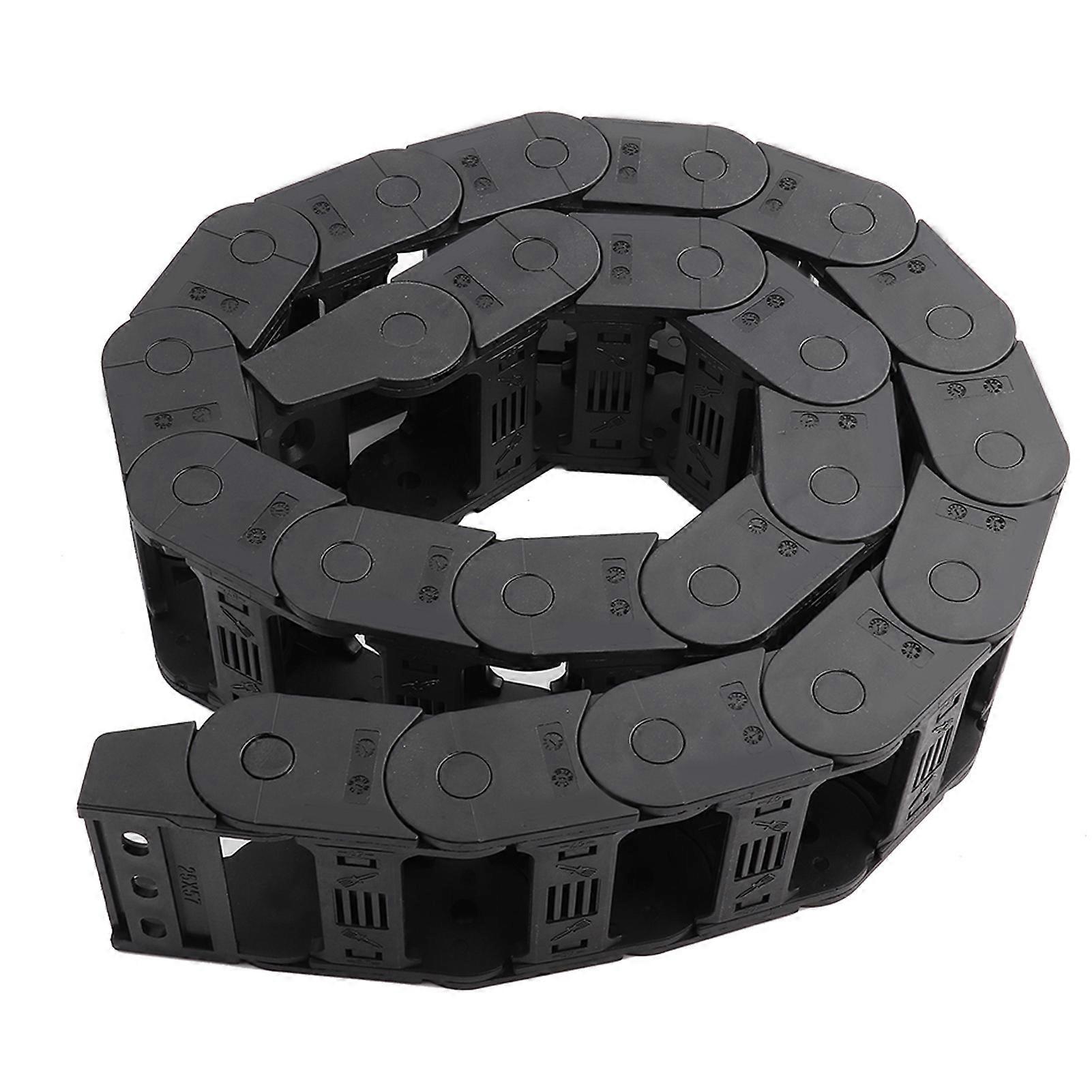 100cm 25 x 57mm Nylon Open Both Side Wire Carrier Drag Chain Engraving Machine Accessory