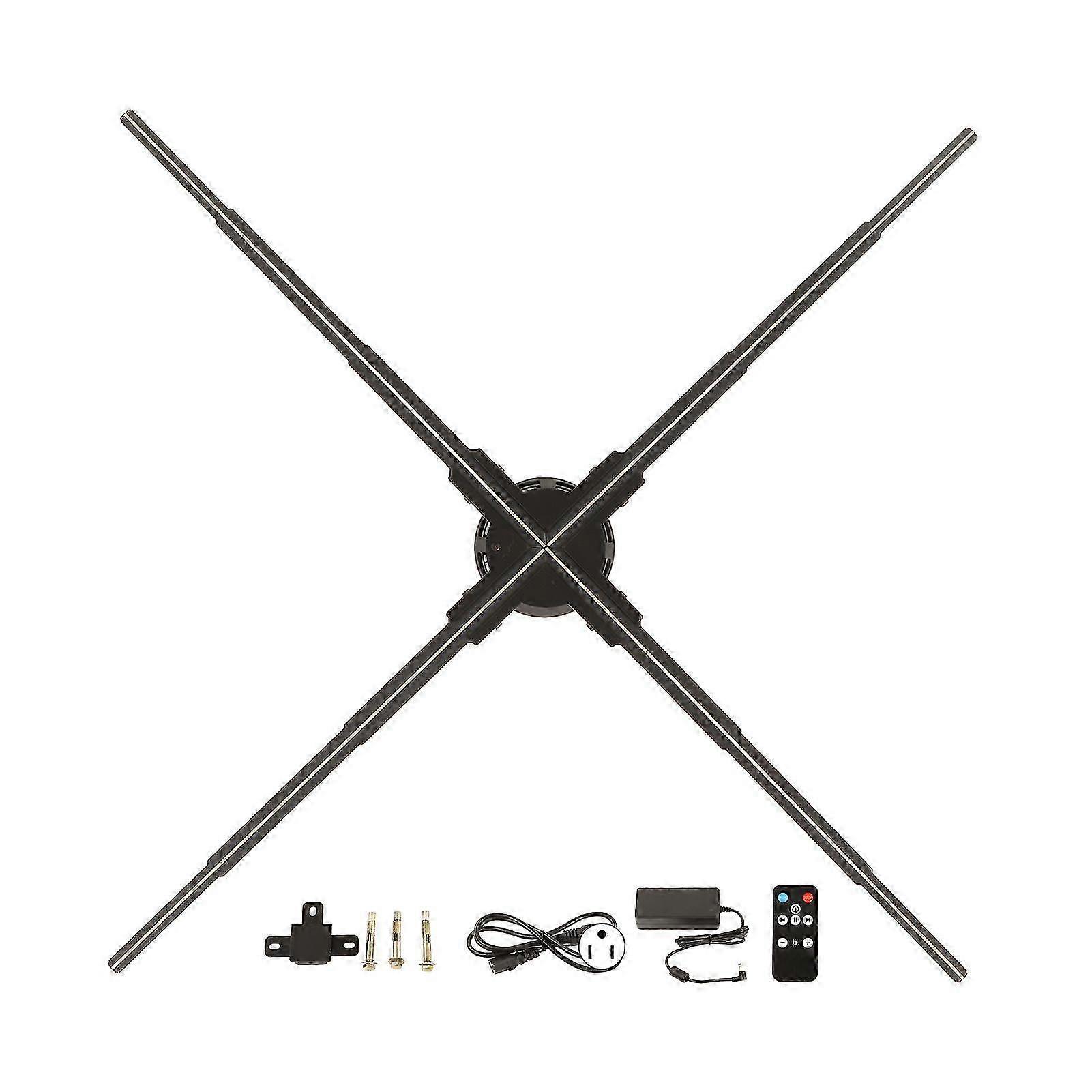 3D Hologram Fan WiFi Projector 30.7x30.7in 2000x928 Resolution Holographic LED Fan for Advertising Display 100240V US Plug