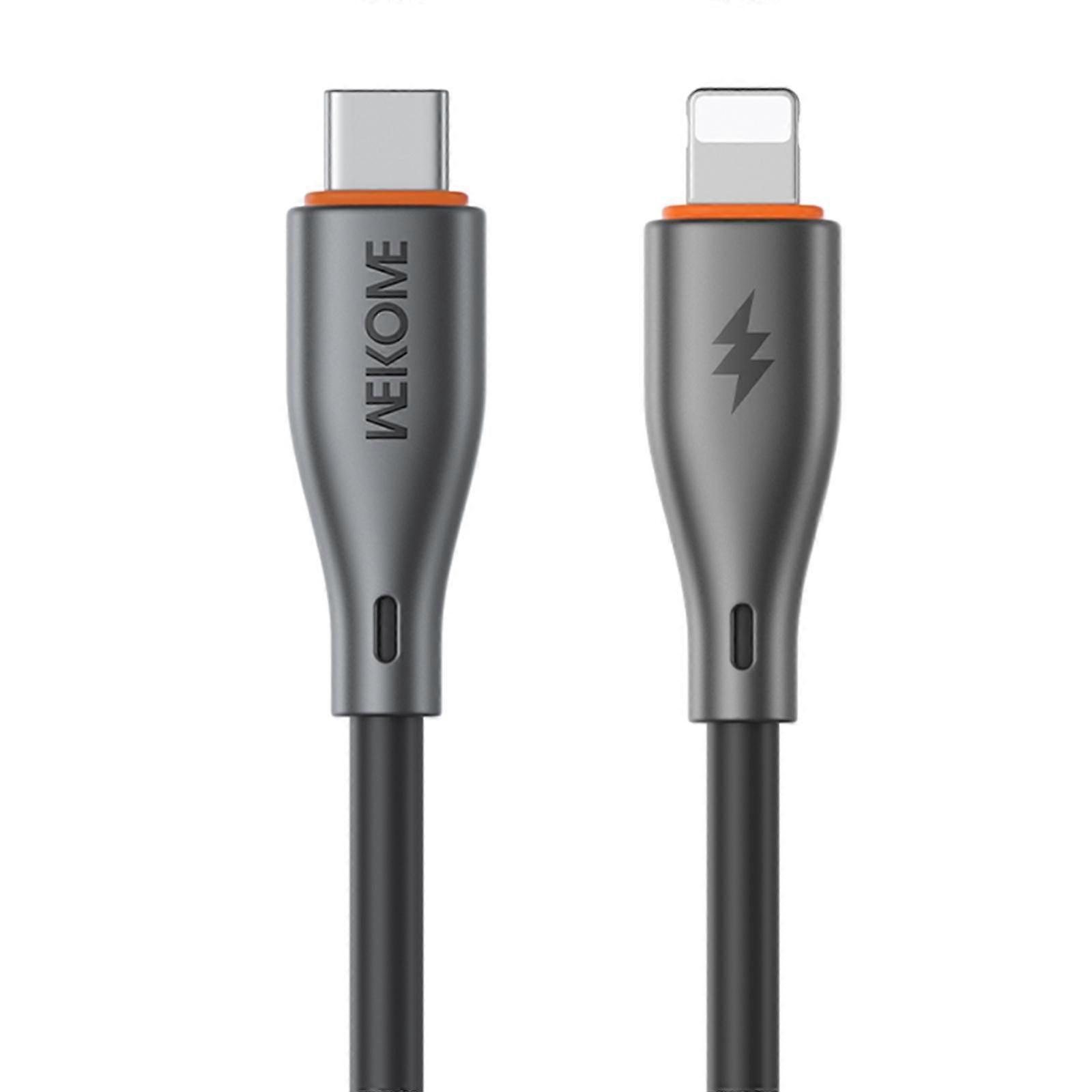 1m PD27W PVC Fast Charging Data Cable, Interface: Type-C to 8 Pin