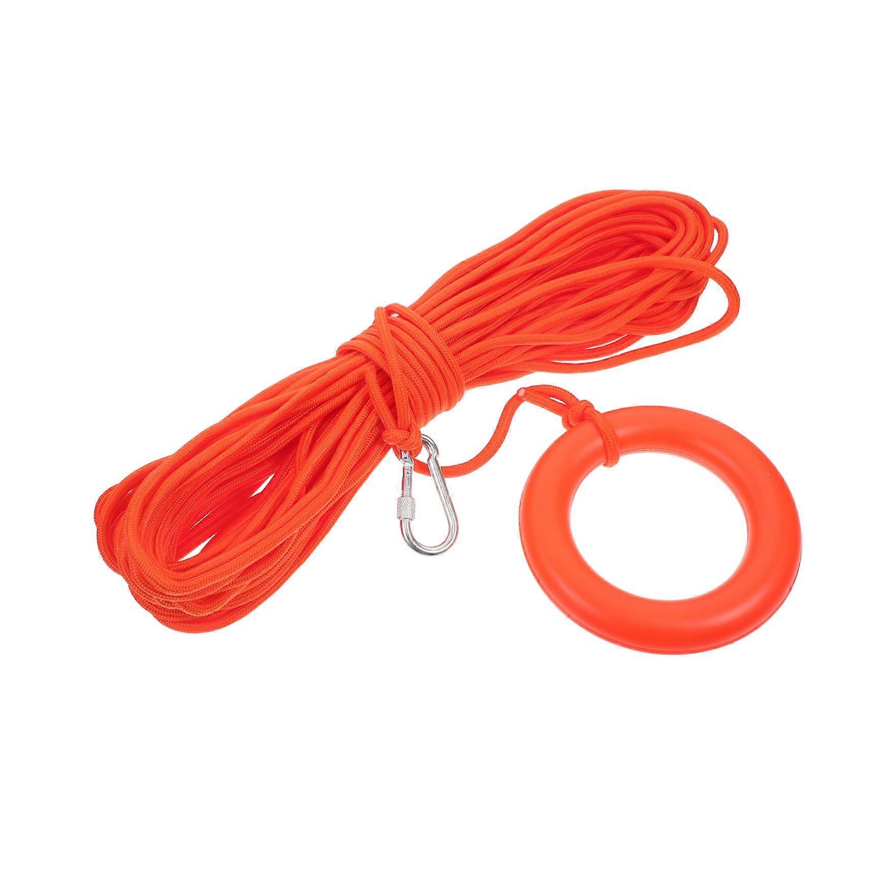 Floating Lifesaving Rope With Hook, Strength Polypropylene Water Rescue Rope For Lake And River Emergency Use