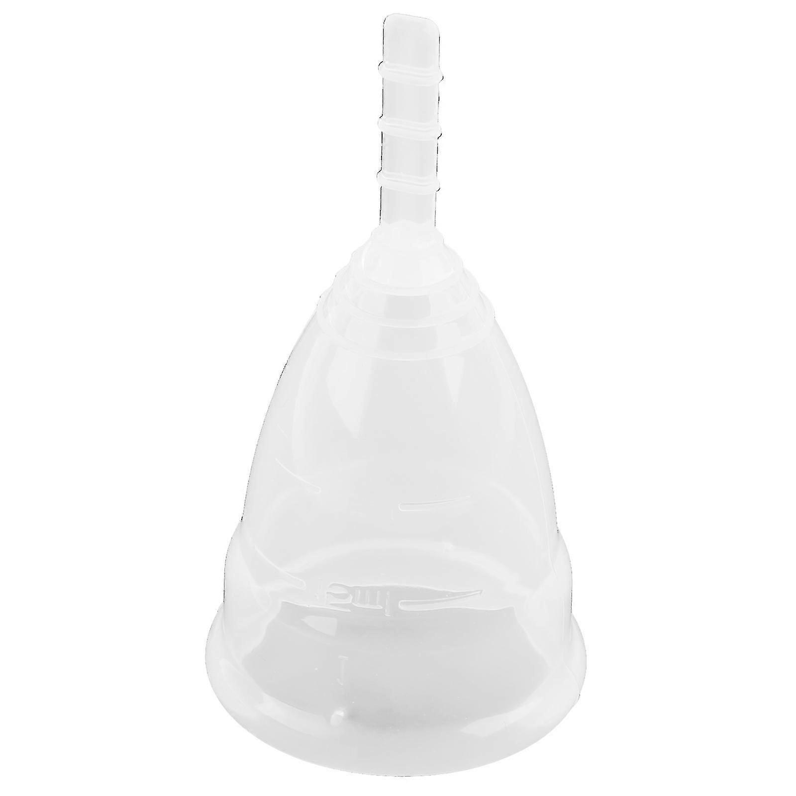 Transparent Menstrual Cups Reusable Period Cups Portable Design Soft Silicone
