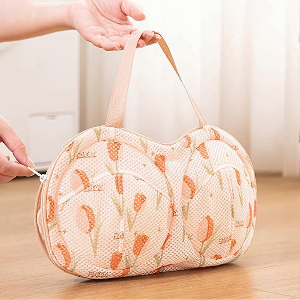 Mesh Bra Washing Bag with 3D Support Frame for Lingerie and Delicate Clothes, Single Pack