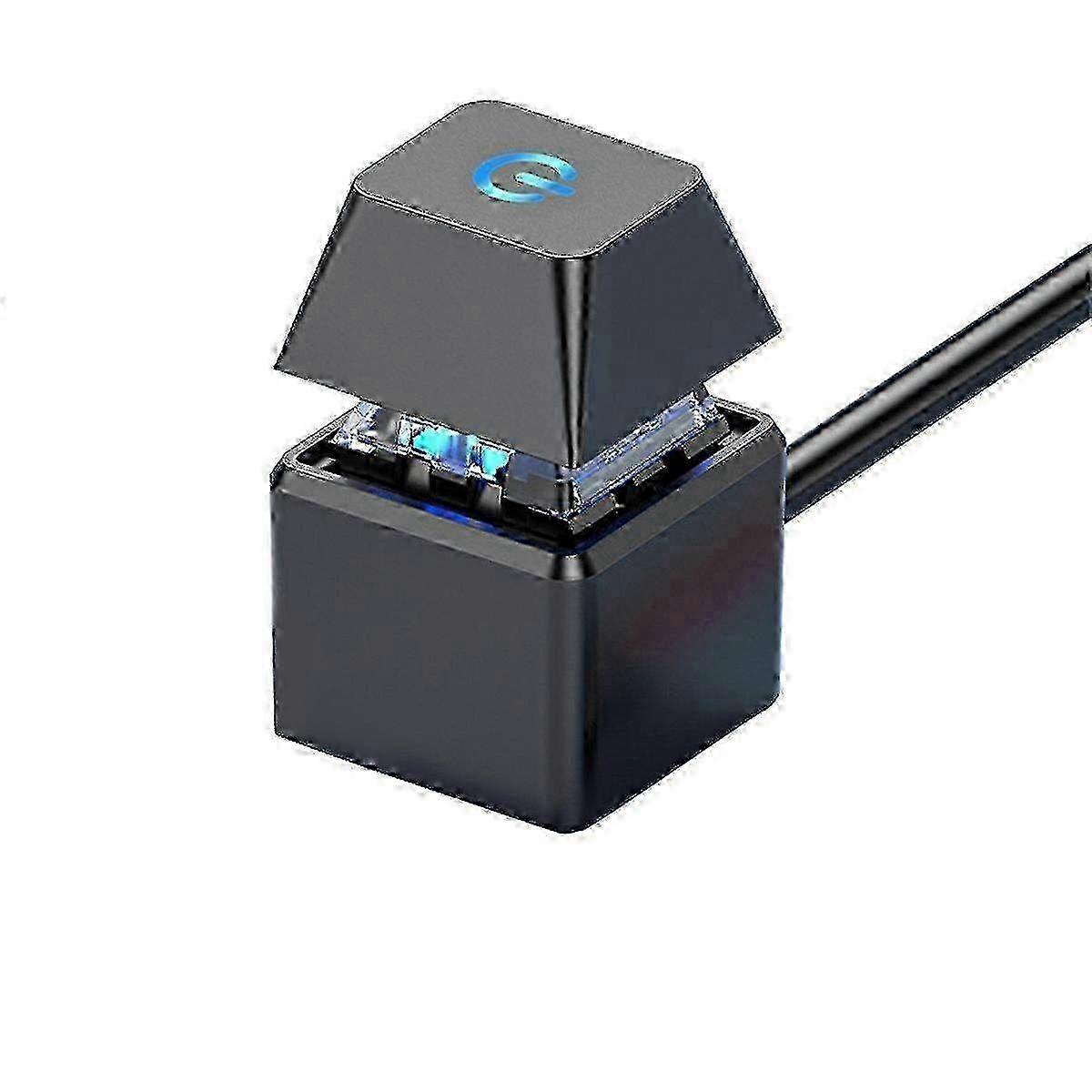 External Start LED Light Square Button Power Switch for PC Motherboard - 2M Extension Cable for Easy Power ON/OFF Control