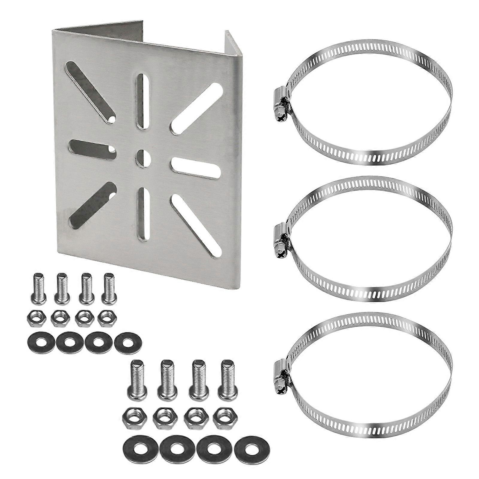 Stainless Mount Bracket For Surveillances Systems Weatherproof Design With Enhances Stability For Commercial Application Multicolor