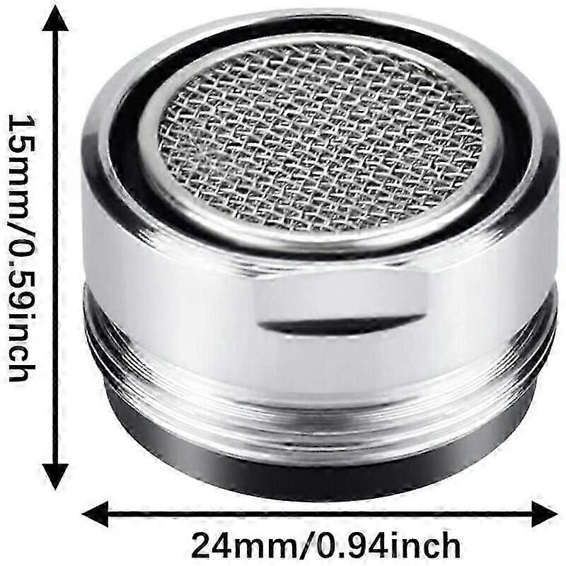 Faucet Aerator, Universal Nozzle for Bathroom Sink, Silver, 3pcs Set