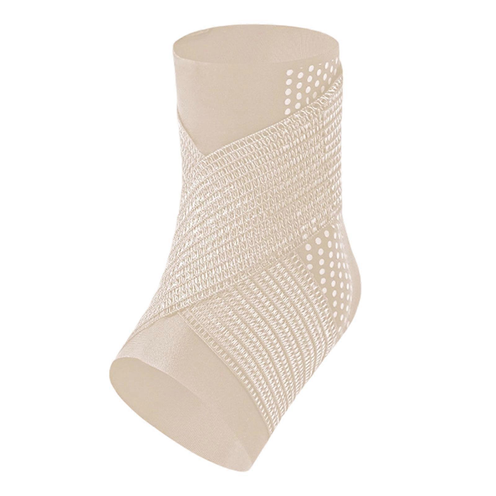 Not Restrictive Athletic Ankle Support Sleeve Feature Moisture Wicking Fabric And Enhancing Mobilities Design  M color