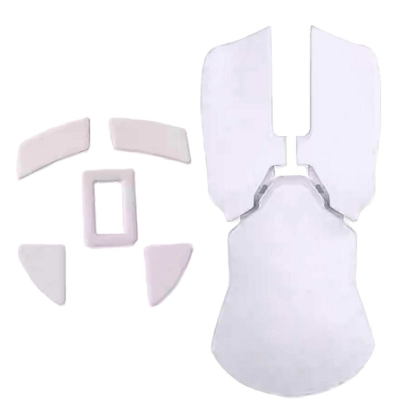 Mouse Top Shell with Mouse Feet Stickers for Mouse Gaming Mouse  White