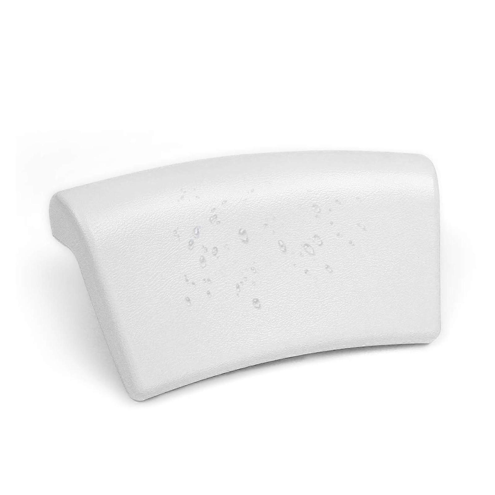 Bathtub Pillow Neck Support Waterproof Headrest for Comfortable Soaking and Easy Cleaning White