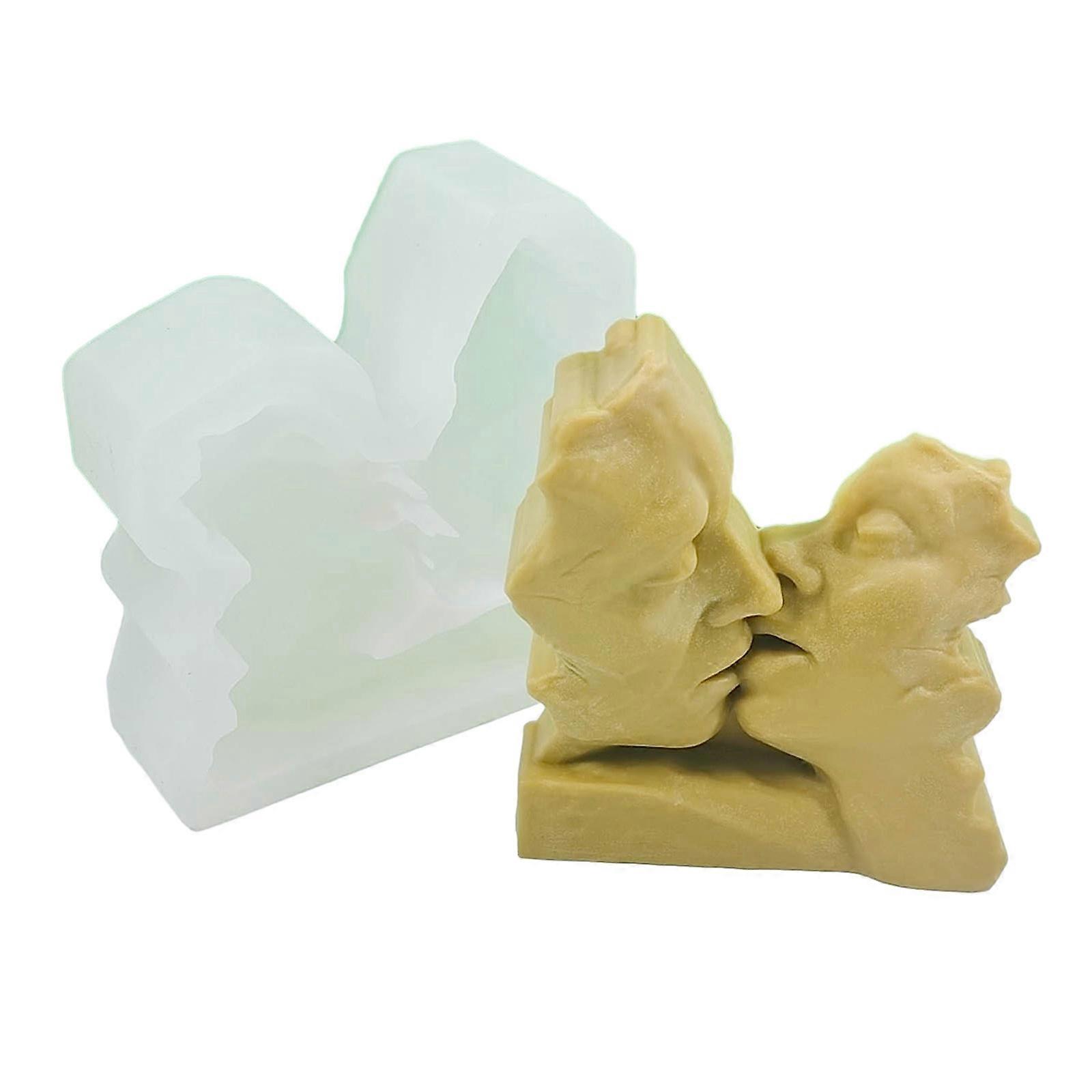 תבנית יציקה DIY תבניות נרות גיאומטריות, תבנית סיליקון תליון 3D גיאומטרי תבנית נרות קישוטי נרות תבניות צבעוניות