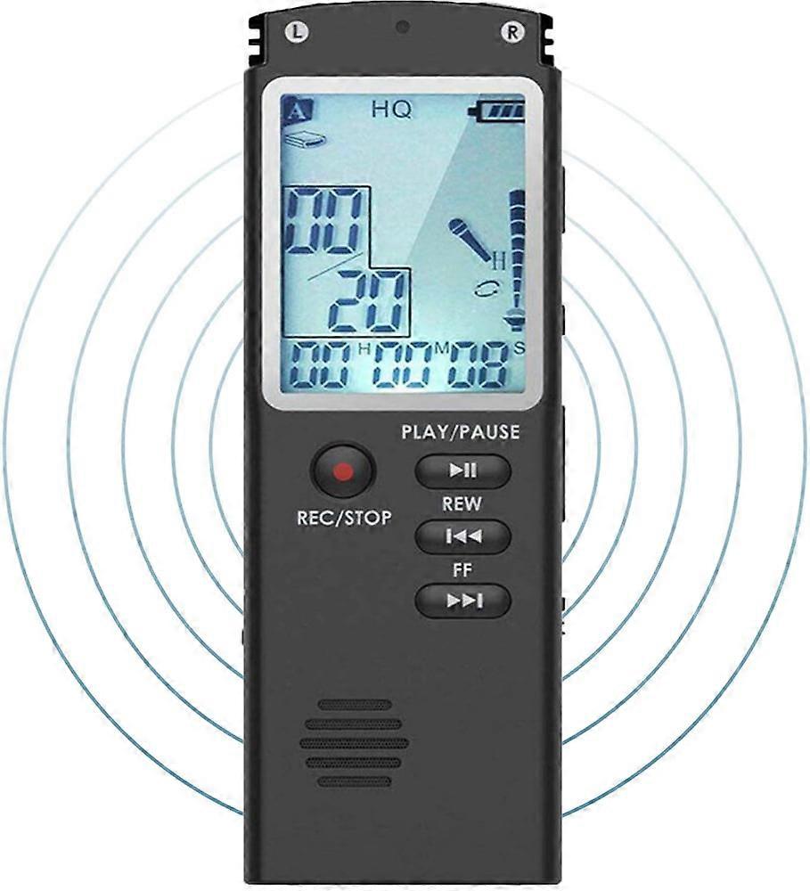 32G Voice Recorder R01 Digital Voice Activated Recorder - Sound Audio Dictaphone Double Sensitive Microphone A-B Repeat Mini Lecture Recorder