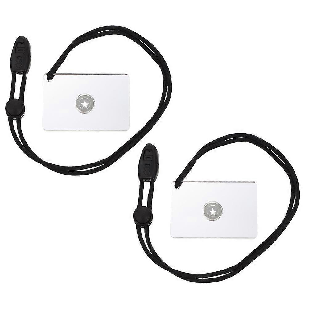 Emergency Signaling Mirror Survival Mirror for Backpacking 8Pcs