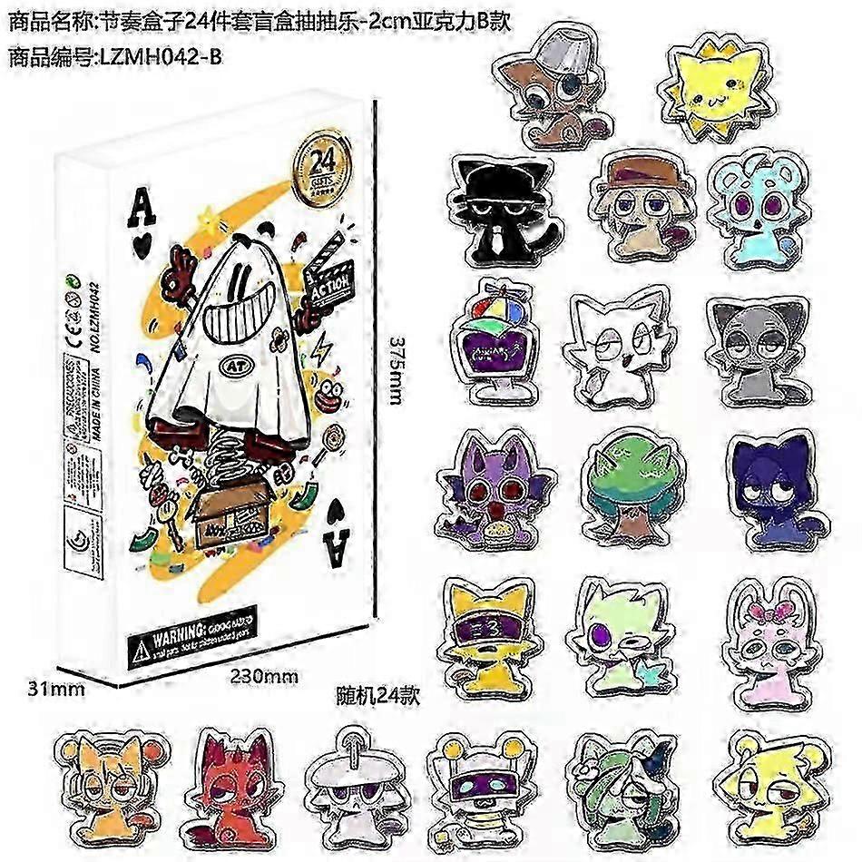 24pcs blind box Christmas advent calendar gift box Minecraft building block toys countdown small ornaments