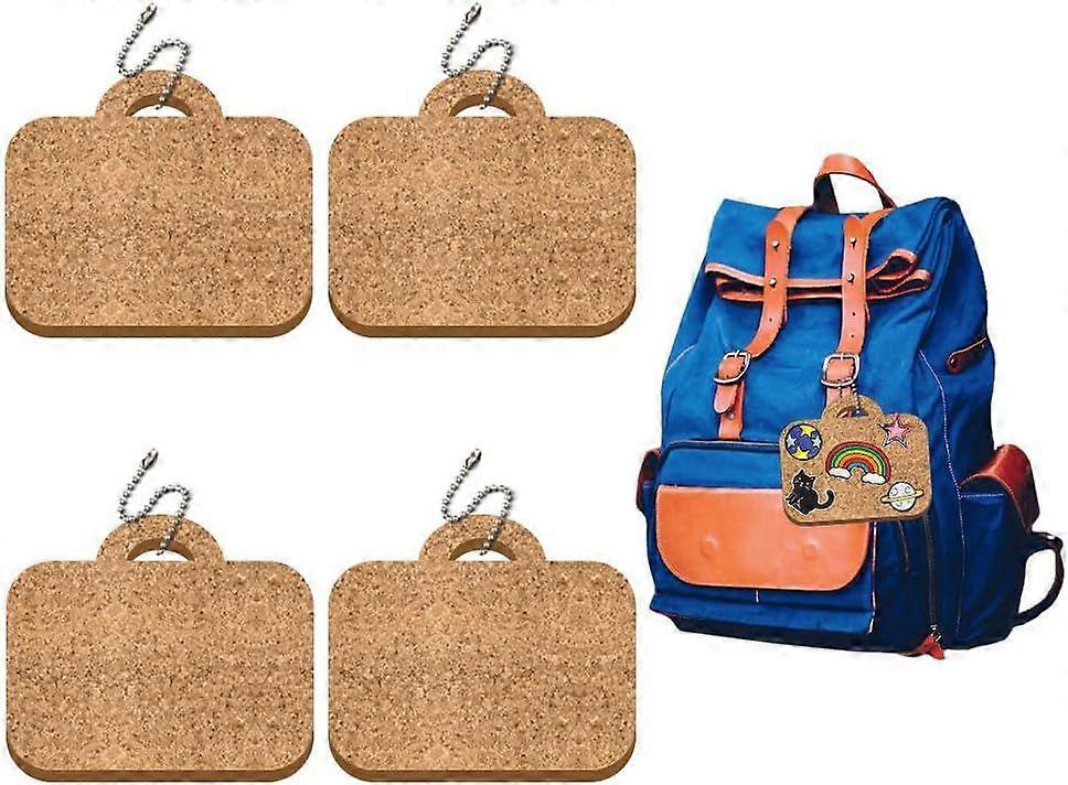 4Pcs Bag Enamel Pin Holder Display Board Collection with Key Chain for Bag Backpack 4.7" x 3.9" Pins Display Frame Organizer Storage to Show Unique St
