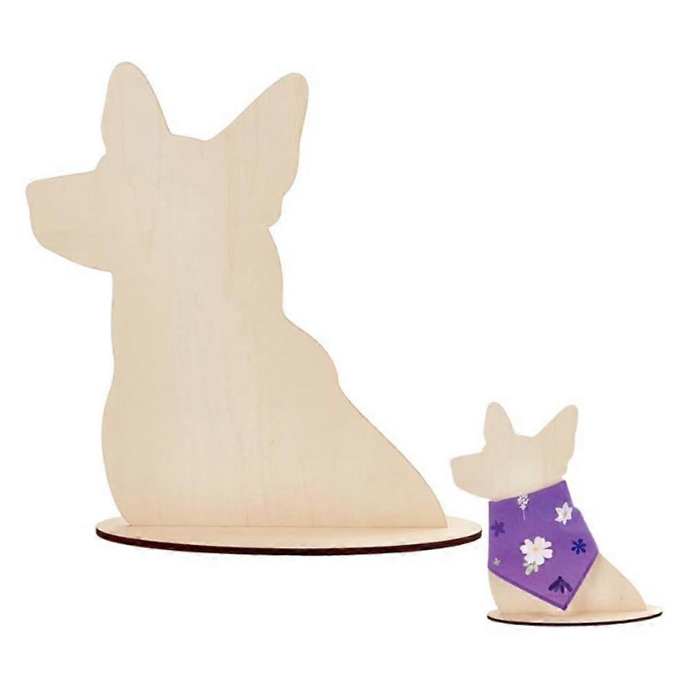 Wooden Pet Display Stand Durable Silhouette Design For Elevated Product Presentation