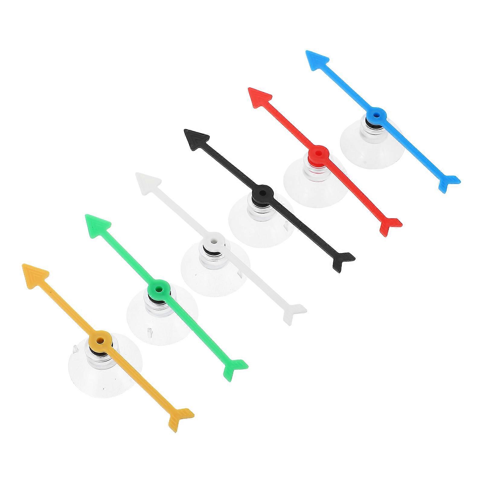 Game Spinner Arrow 6Pcs With Suction Cup For Party Props Ideal For Engaging Classroom Activities Assorted Color Enhancing Fun