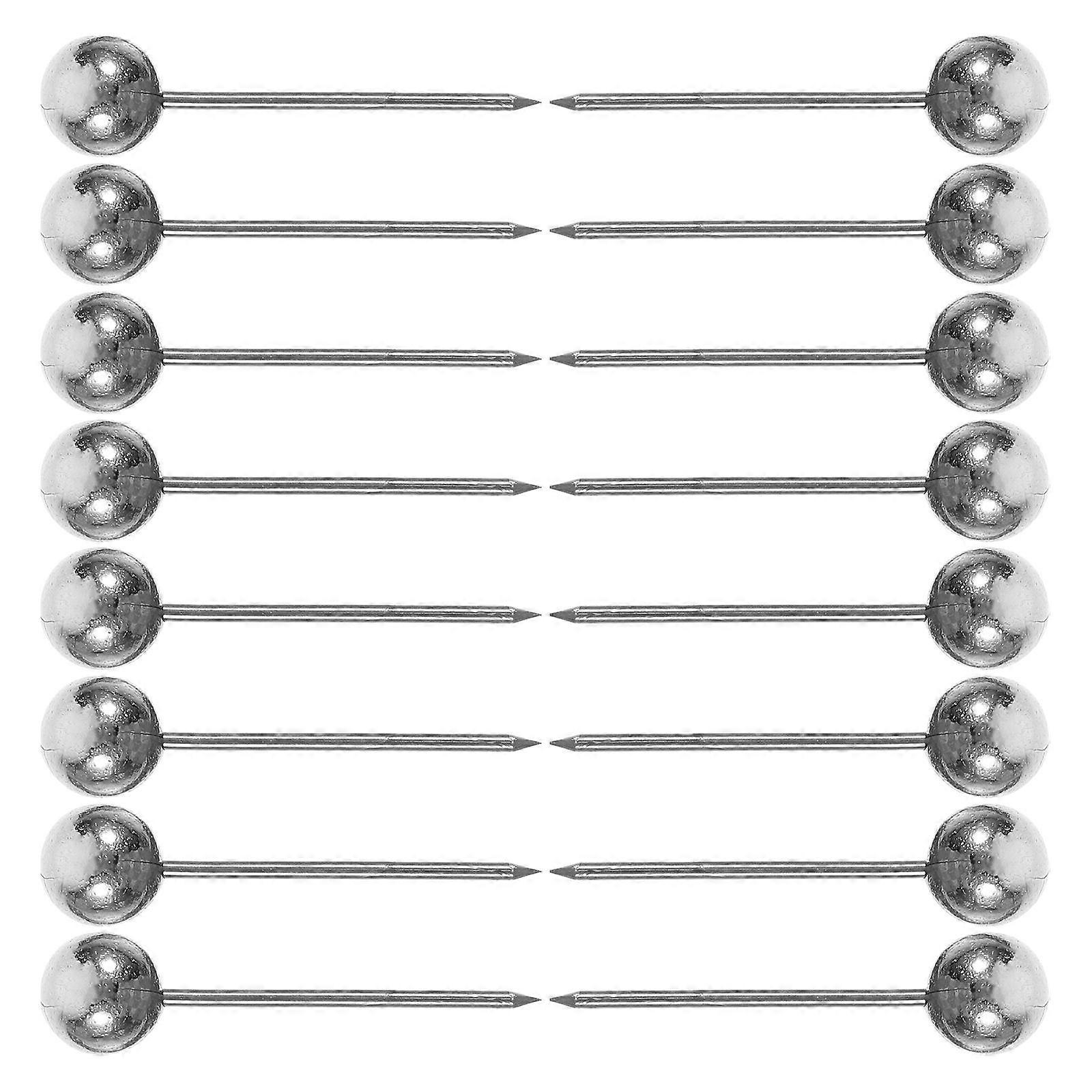 Round Head Map Pins for Marking 200Pcs Heavy Duty Push Pins Silver