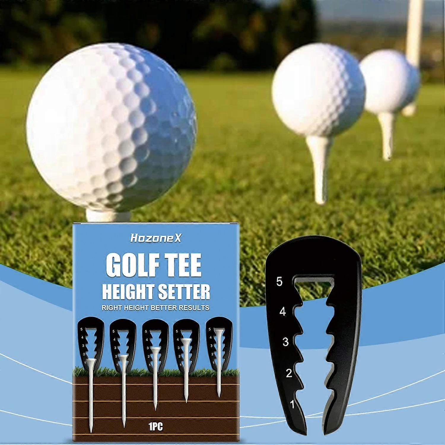 1-6PCS HOZONEX HZ-F01-0025-01 Plastic Golf Tee Height Setter Portable Practice Aid for Consistent Sw