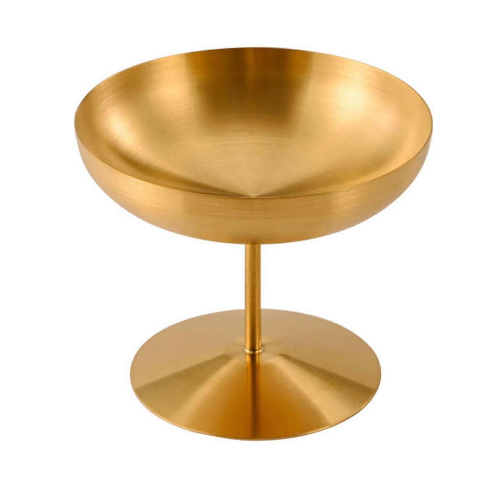 Ice Cream Dessert Bowls Set, Retro Stainless Steel with Base 150ml 250ml for Salads Cocktails