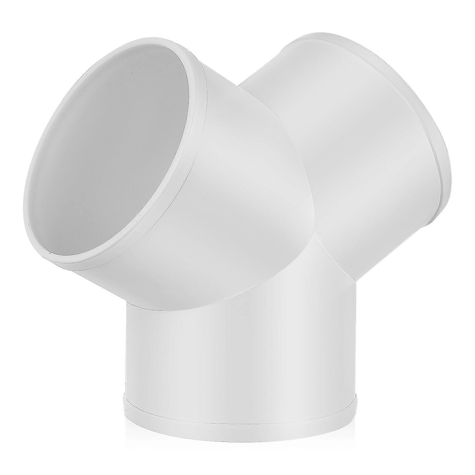Duct Connector Splitter Y Connector Hose Branch Joint PVC Connector Y Shape Connector Dryer Vent Hose Fitting 3 Way Fitting
