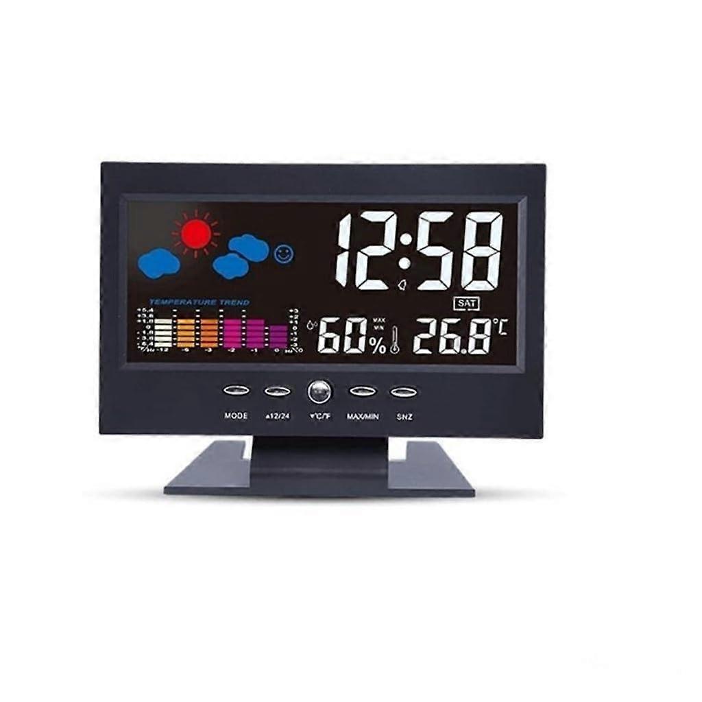Weather Station with Digital Thermometer Hygrometer for Indoor Temperature and Humidity Monitor