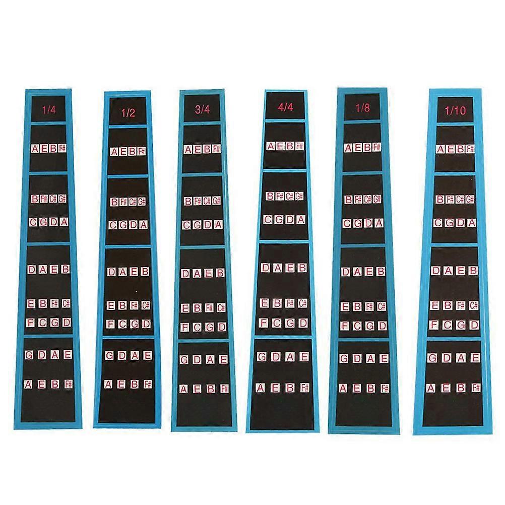 Violin Fingerboard Sticker for Violin Learning 2Pcs Multi Color Pack
