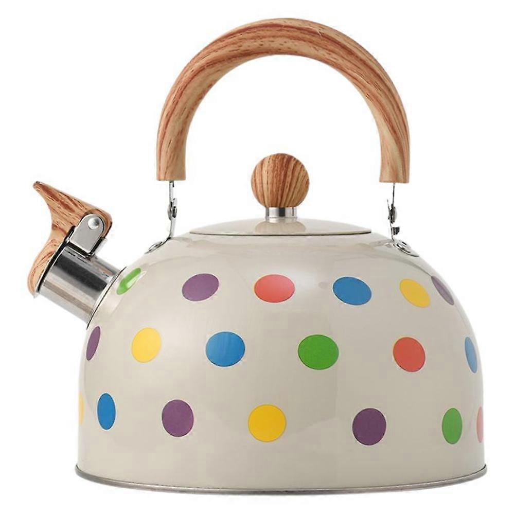 Whistling Kettle Large Capacity 2.5L Whistle Tea Kettle with Handle Water Bottle Tea Pot for Induction Cooker Picnic