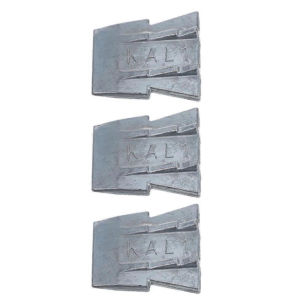 Silver Iron Wedge for Tool Handle Repair with High Compression Resistance and Easy Installation Ideal for Farmers 3pcs