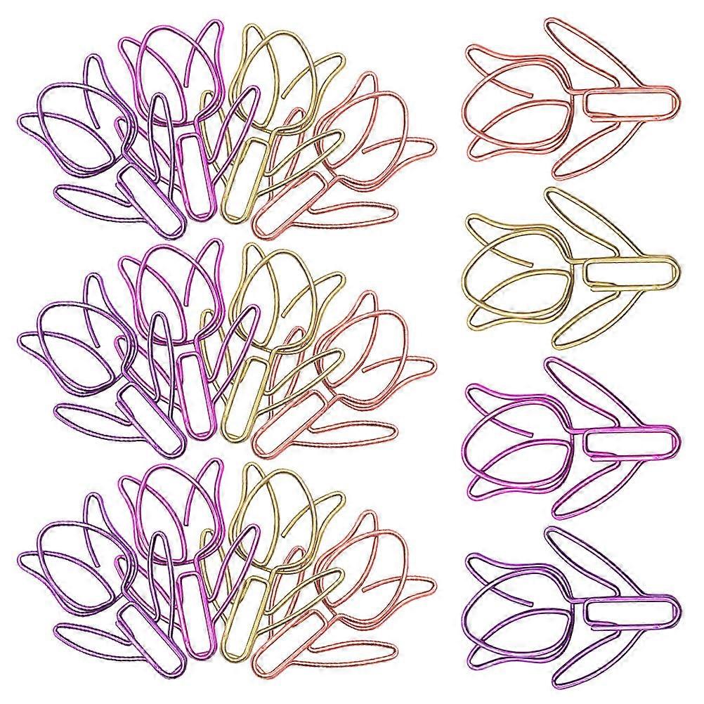 Tulip Paper Clips Metal Small Clips for Marking Use 40Pcs