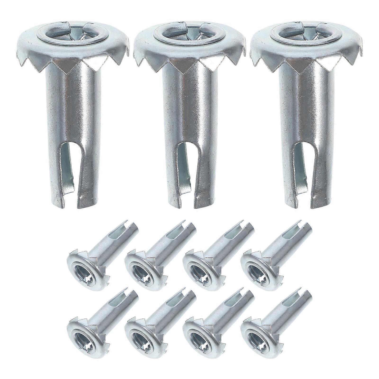 Iron Stem Caster Socket for Furniture Caster Replacement 12Pcs Pack