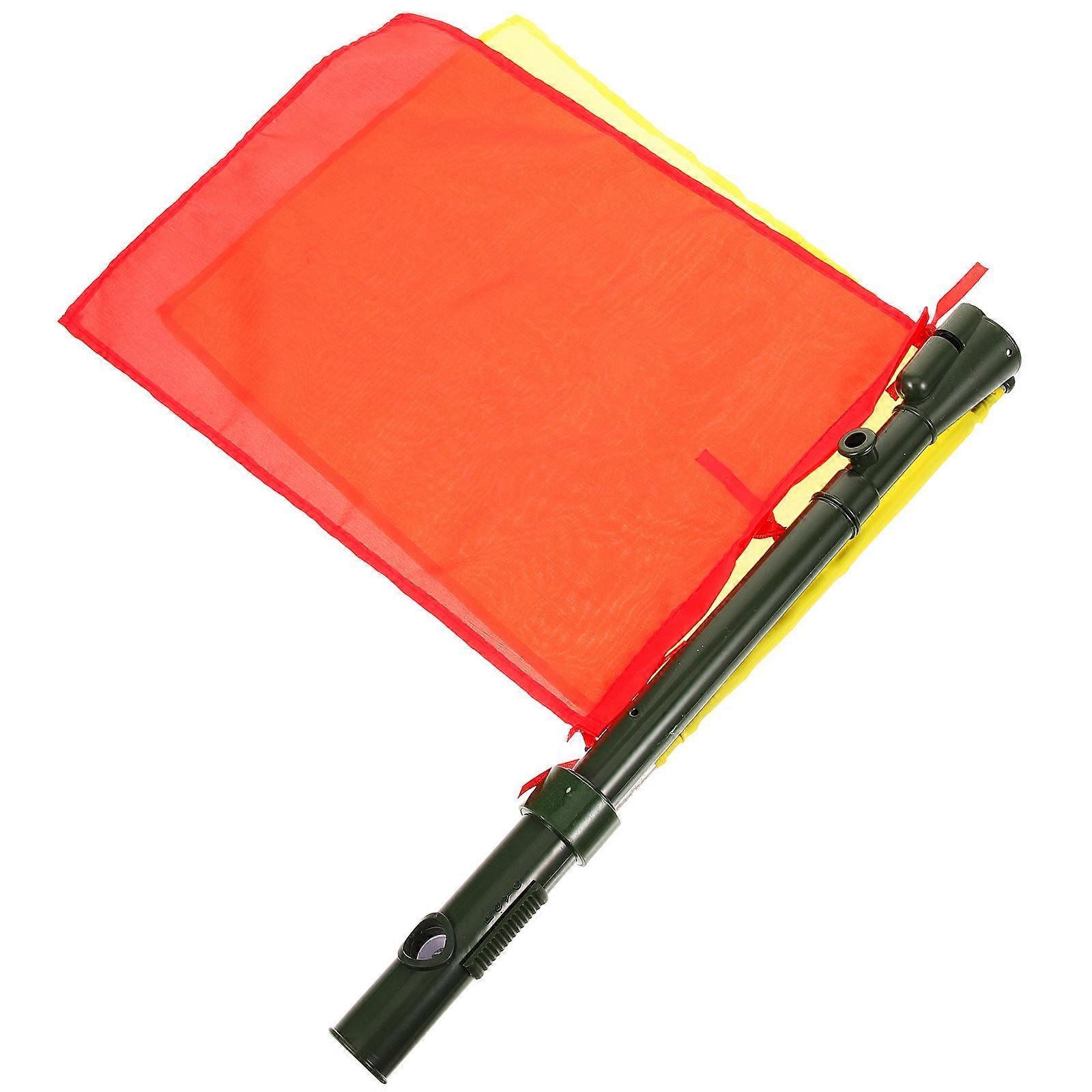Conducting Flag Referee Flag for Match Signal 3Pcs Portable Hand Flags