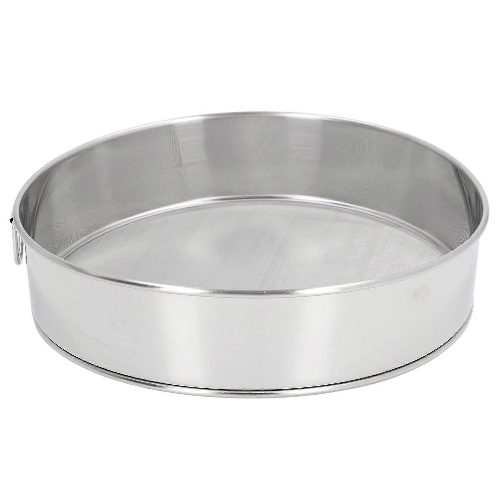 Stainless Steel Flour Sifter 80 Mesh Large Capacity Nonstick Fine Mesh Strainer for Baking