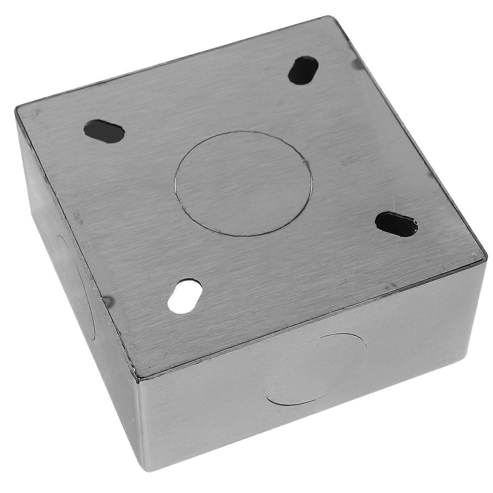 Surface Mount Outlet Box Switch Outlet Box for 1 Unit Durable Stainless Steel