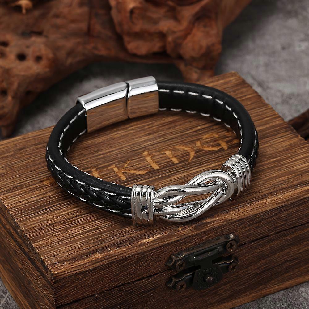 Men's Braided Magnetic Clasp Bracelet