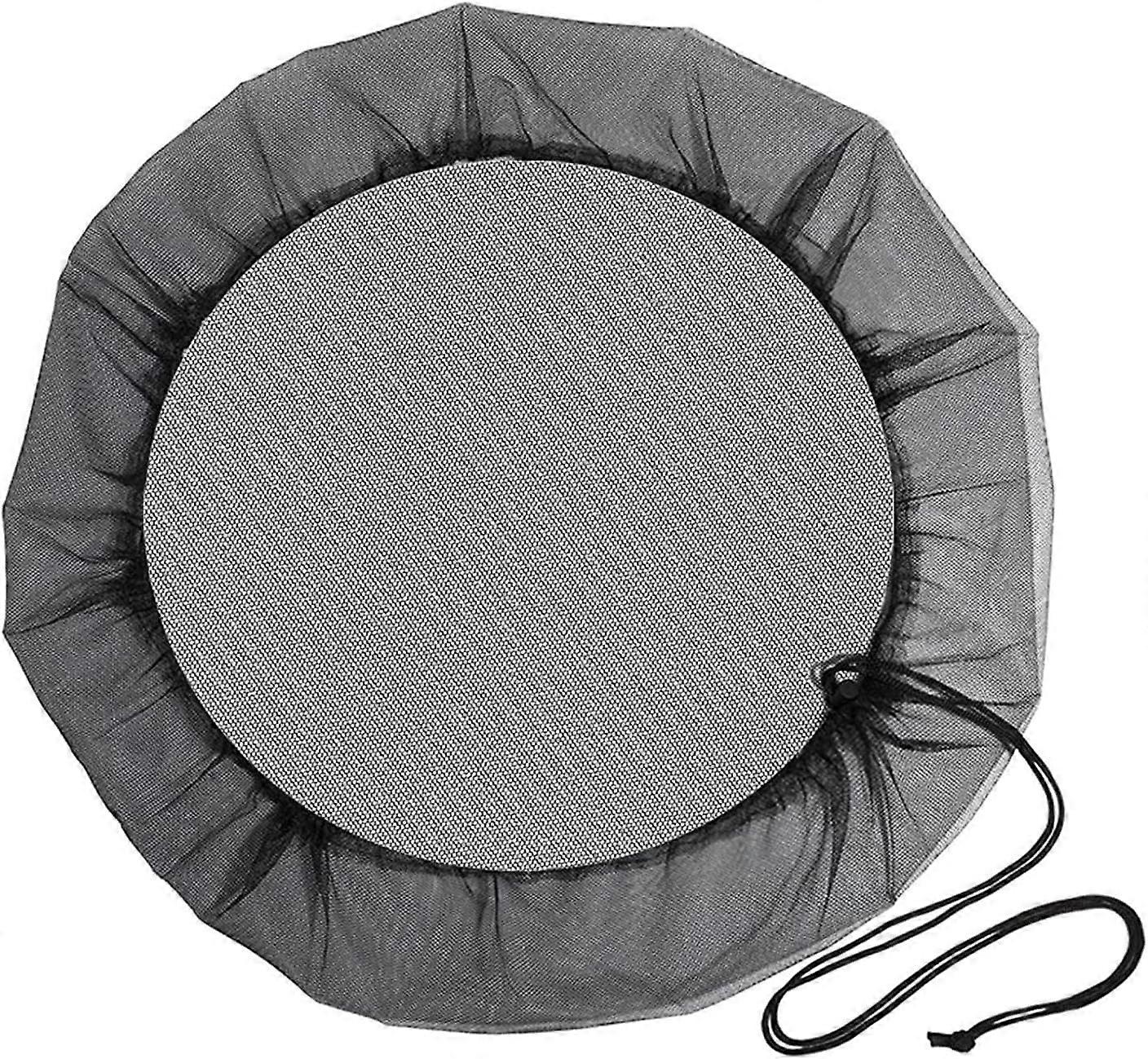 Rain Barrel Mesh Cover with Adjustable Drawstring, MosquitoProof Leaf and Debris Filter Net