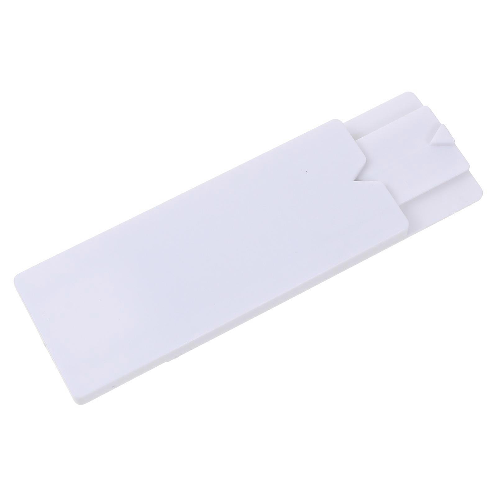 Power Strip Wall Mount Cable Management White 9x35x05cm Rectangular Self Adhesive 6Pcs