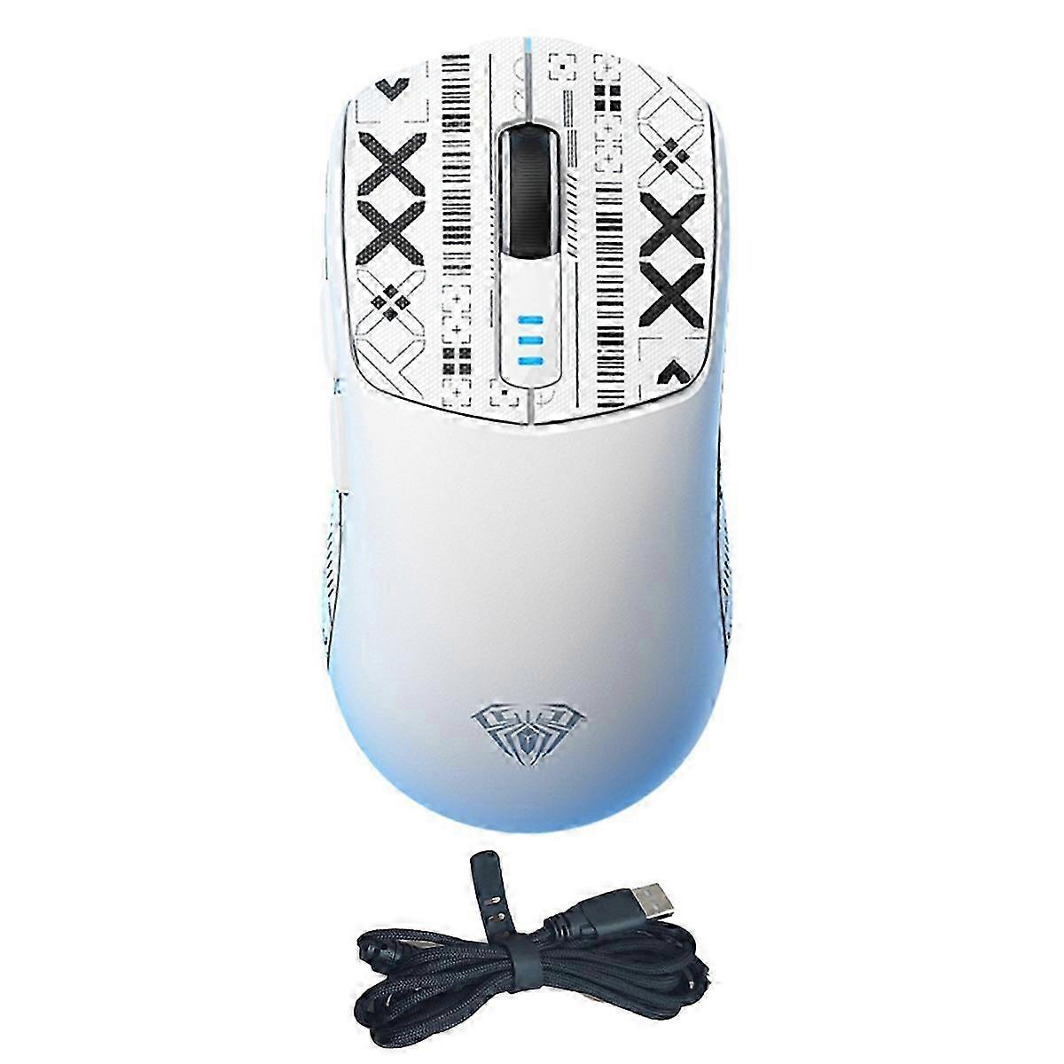 2025 AULA SC580 Gaming Mouse Tri-mode Ergonomic Bluetooth Mouse white