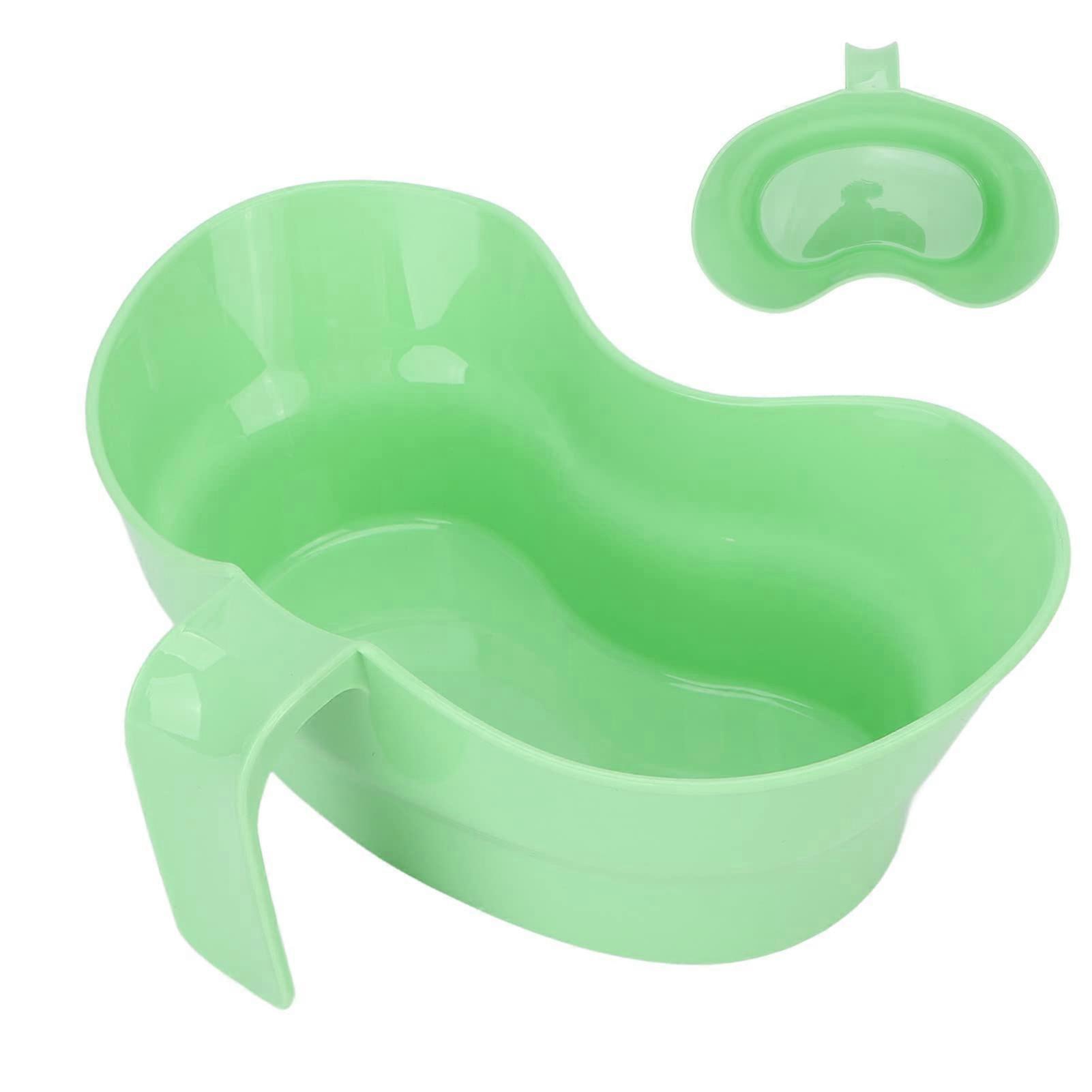 Plastic Emesis Basin for Elderly with Wide Mouth Design and Ergonomic Hanging Handle