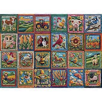 Cobble Hill Country Life Crochet Jigsaw Puzzle (1000 Pieces)