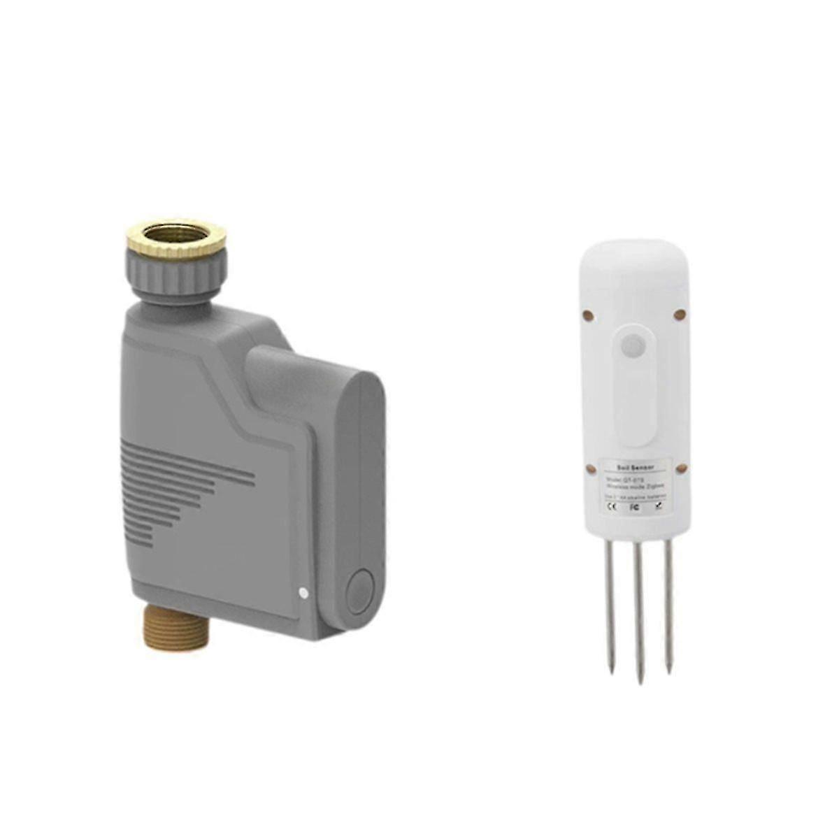 Zigbee Soil Temperature Humidity Detector with Watering Controller Wireless Smart Tester Soil Sensor Moisture Meter
