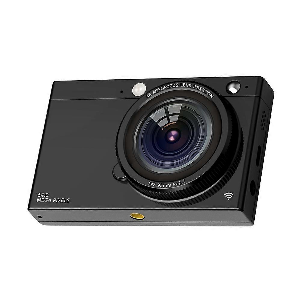 Caméra vidéo numérique 4K autofocus 64 MP, noir