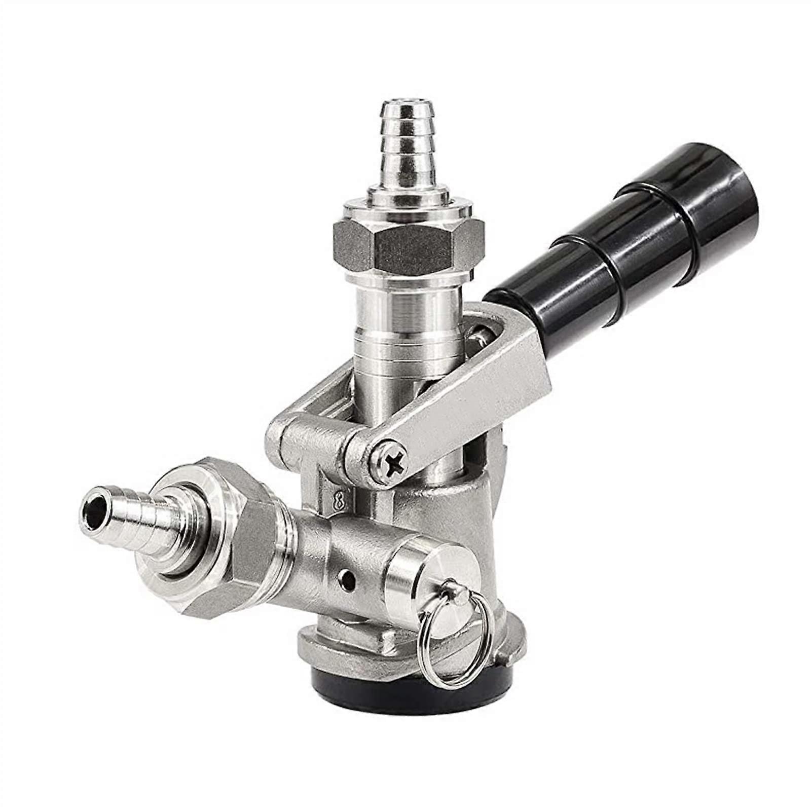 Stainless Steel S Type Keg Coupler with Lever Handle NSF Approved for Draft Beer System