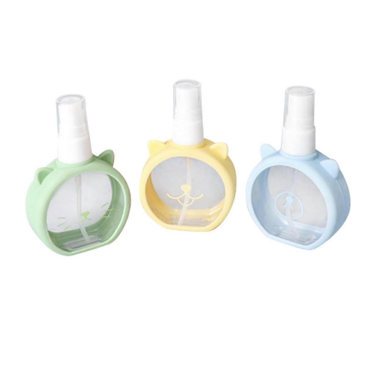 3pcs Travel Spray Bottles Refillable Perfume Atomizers Small Empty Plastic Containers for Cosmetics