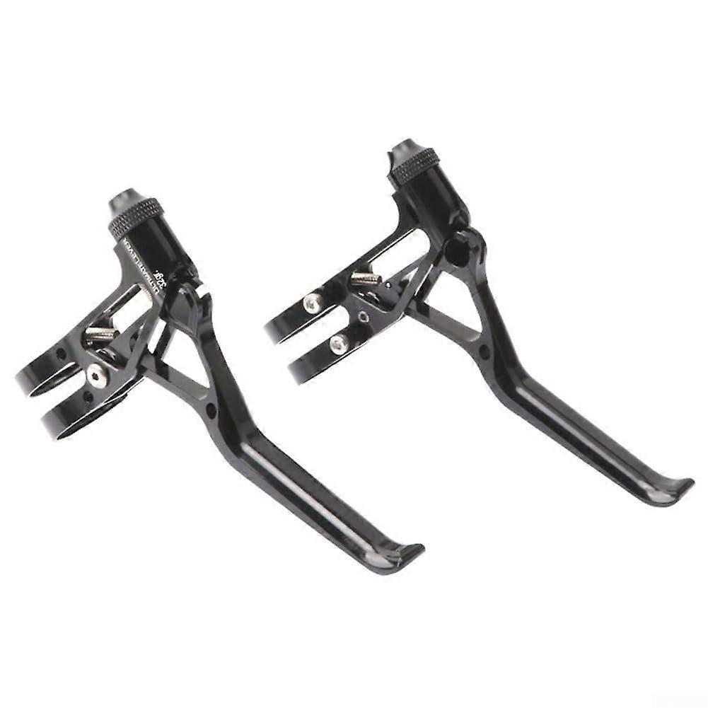 V Brake Levers 64g Pair with Ergonomic 3Finger Grip for Brompton Folding Bikes Black