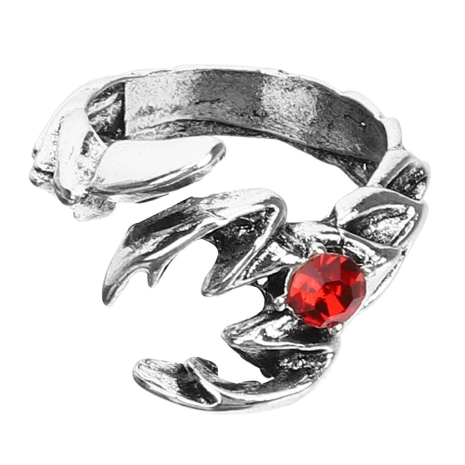 Punk Ring Open Scorpion Ring Men Statement Rhinestone Ring Fashion Accessory