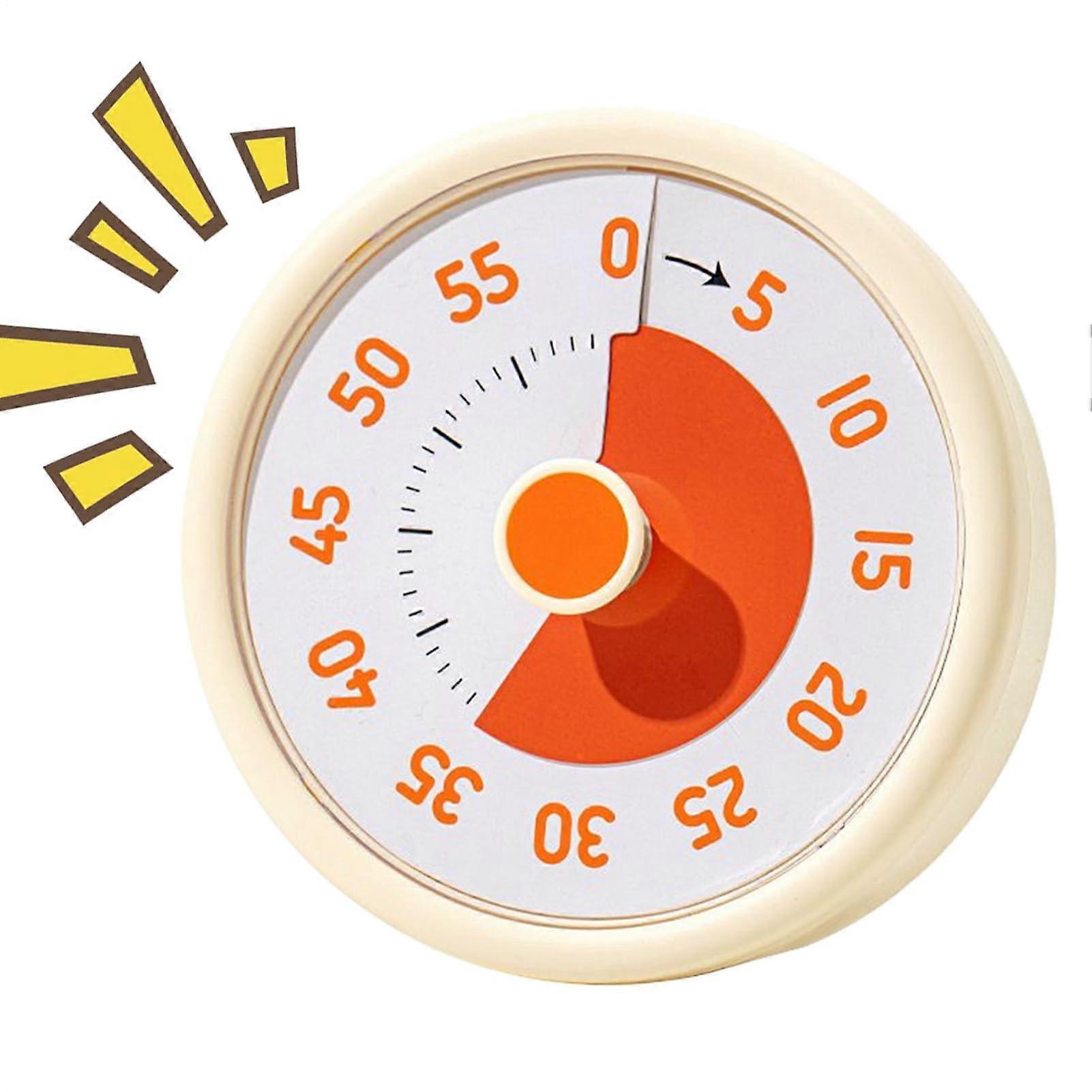 Visual Countdown Timer for Kids and Classroom, 60 Minute Quiet Digital Timer for Study, Work and Home