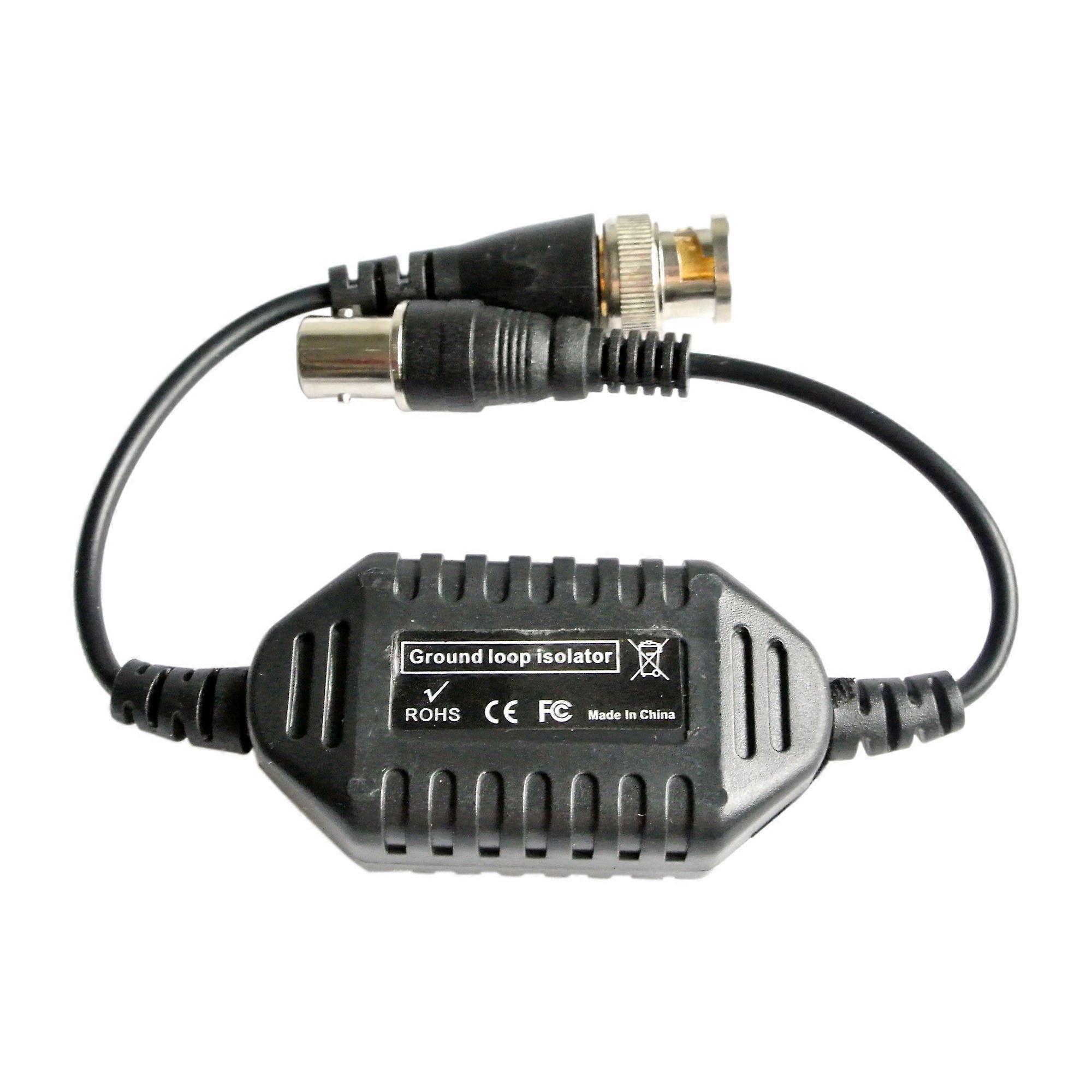BNC CCTV Ground Loop Isolator Filter for Analog Video Noise Reduction and Easy Installation