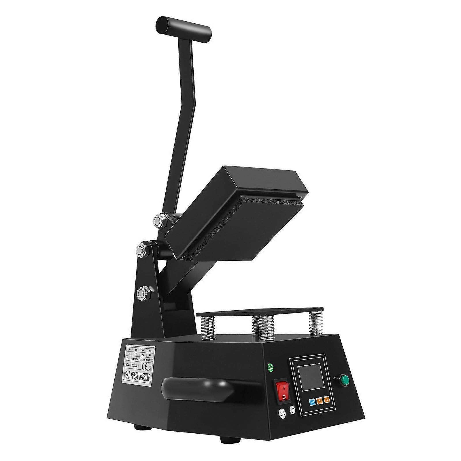 110V Hat Heat Press Machine with LCD Smart Control, Adjustable Temp and Time for Custom Apparel