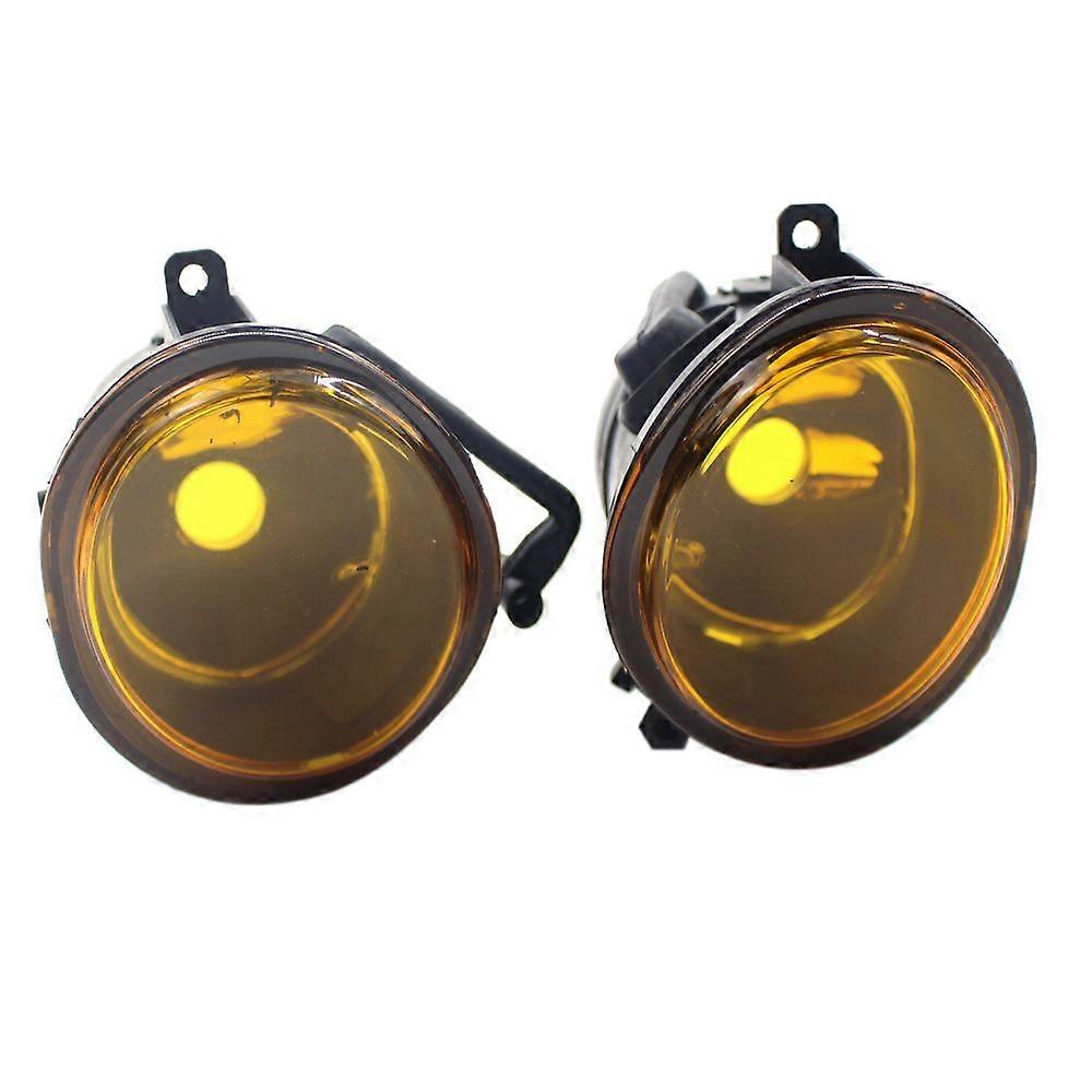 01-06 For- E46 For- E39 Yellow Lens Pair Bumper Fog Light Lamp Replacement