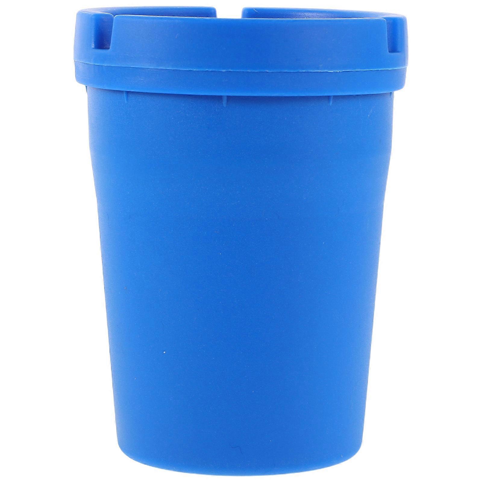 Blue Plastic Portable Ashtray for Car Disposal